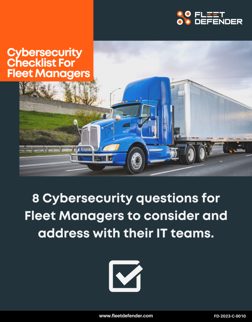 Cybersecurity Checklist For Fleet Managers