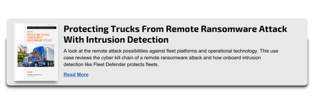 Fleet Defender Ransomware Use Case